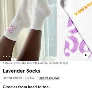 Glossier Limited Edition Socks